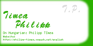 timea philipp business card
