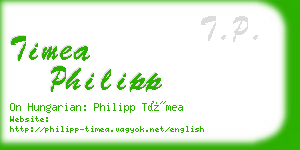 timea philipp business card